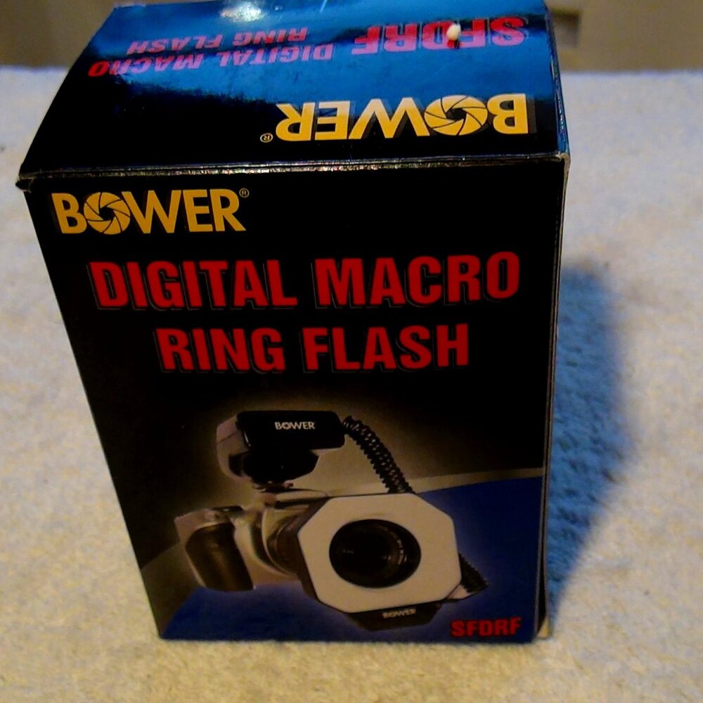 Bower  SFDRF Digital Macro Ring Flash w/ 3 Adapters & Owner's Manual NEW